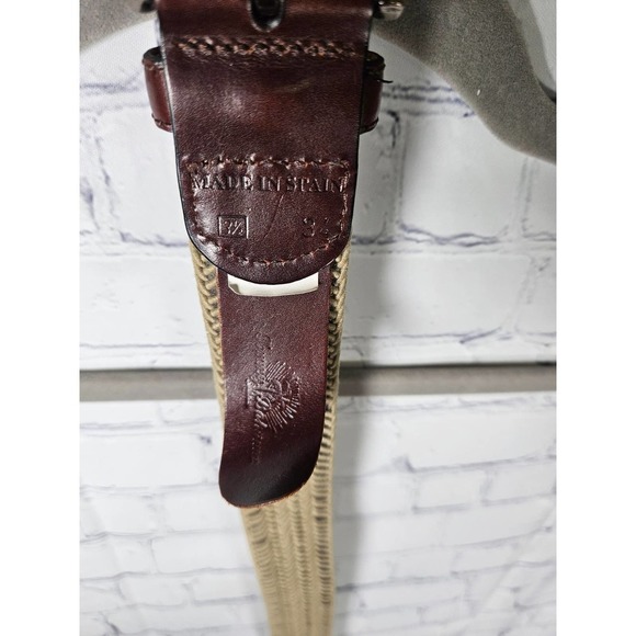 Tommy Bahama Men's Woven Belt Made in Spain Size 36‎ - 3.5 inches wide Brown - Picture 4 of 4